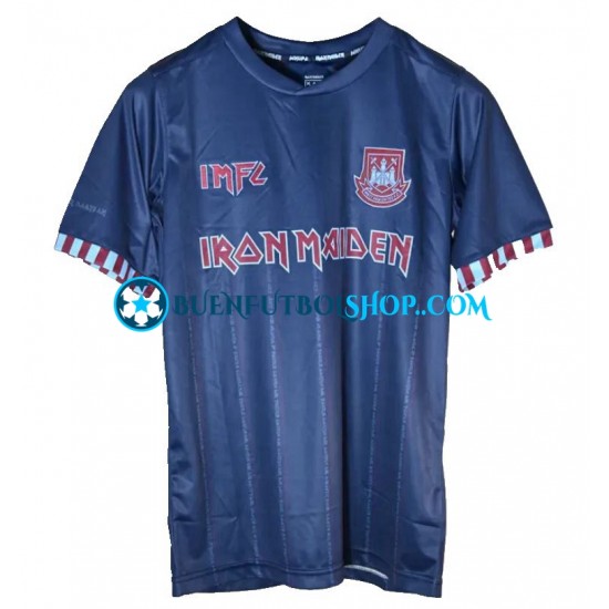 Camiseta de Fútbol West Ham United Iron Maiden Segunda Equipación Manga Corta Hombre