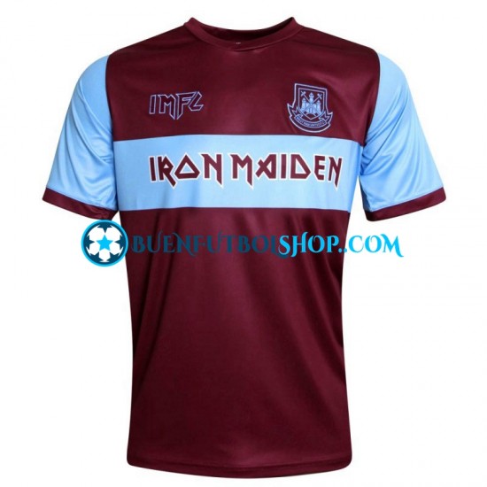 Camiseta de Fútbol West Ham United Iron Maiden Primera Equipación Manga Corta Hombre