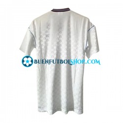 Camiseta de Fútbol West Ham United Retro 1989-1990 Segunda Equipación Manga Corta Hombre