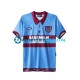 Camiseta de Fútbol West Ham United Retro 1995-1996 Primera Equipación Manga Corta Hombre