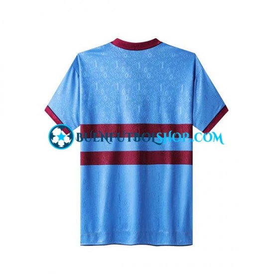 Camiseta de Fútbol West Ham United Retro 1995-1996 Primera Equipación Manga Corta Hombre