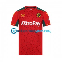 Camiseta de Fútbol Wolverhampton Wanderers 2023-2024 Segunda Equipación Manga Corta Hombre