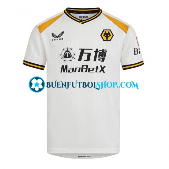 Camiseta de Fútbol Wolverhampton Wanderers 2022-2023 Tercera Equipación Manga Corta Hombre