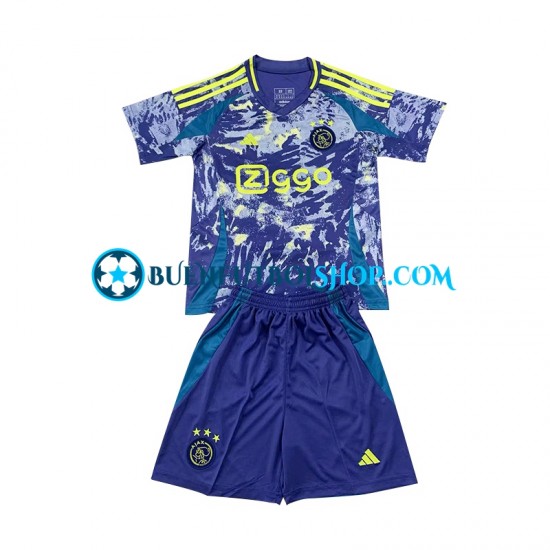 Camiseta de Fútbol AFC Ajax 2024-2025 Segunda Equipación Manga Corta Niño