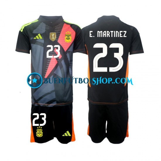 Camiseta de Fútbol Argentina Portero Emiliano Martinez 23 2024 Primera Equipación Manga Corta Niño