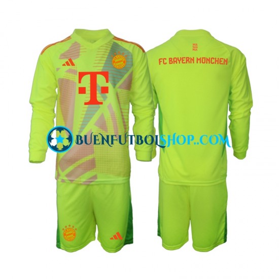 Camiseta de Fútbol Bayern de Múnich Portero 2024-2025 Primera Equipación Manga Larga Niño