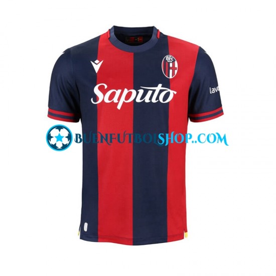 Camiseta de Fútbol Bologna 2024-2025 Primera Equipación Manga Corta Hombre