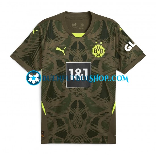 Camiseta de Fútbol Borussia Dortmund Portero 2024-2025 Primera Equipación Manga Corta Hombre