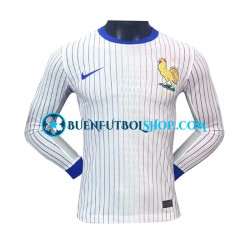 Camiseta de Fútbol Francia Euro 2024 Segunda Equipación Manga Larga Hombre