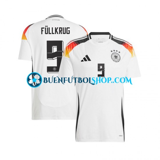 Camiseta de Fútbol Alemania Niclas Fullkrug 9 Euro 2024 Primera Equipación Manga Corta Hombre