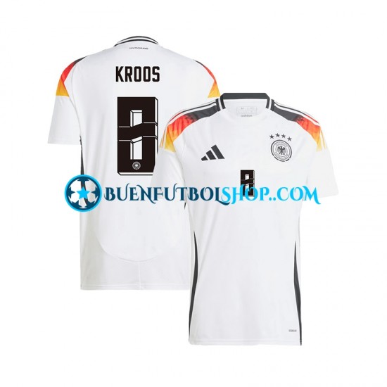 Camiseta de Fútbol Alemania Toni Kroos 8 Euro 2024 Primera Equipación Manga Corta Hombre