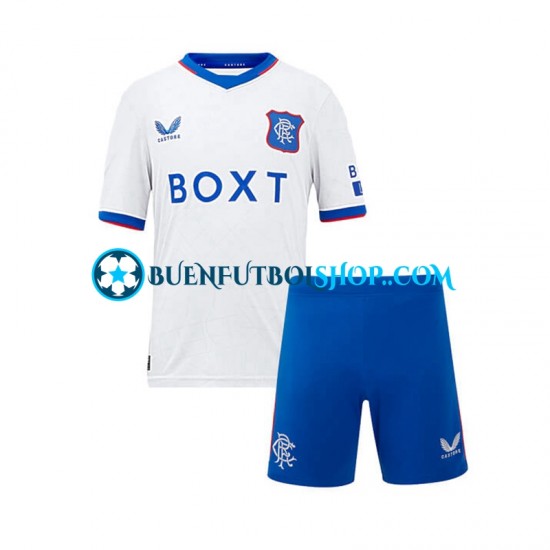 Camiseta de Fútbol Rangers 2024-2025 Segunda Equipación Manga Corta Niño