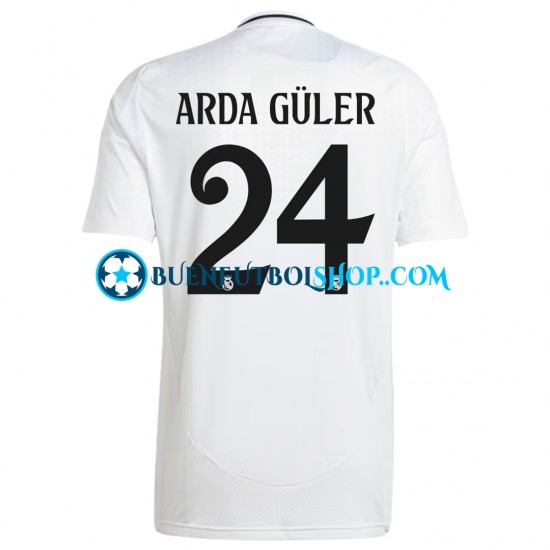 Camiseta de Fútbol Real Madrid ARDA GULER 24 2024-2025 Primera Equipación Manga Corta Hombre