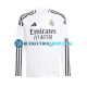 Camiseta de Fútbol Real Madrid 2024-2025 Primera Equipación Blanco Manga Larga Hombre