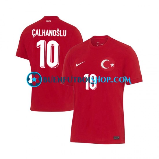 Camiseta de Fútbol Turquía Hakan Calhanoglu 10 Euro 2024 Segunda Equipación Manga Corta Hombre