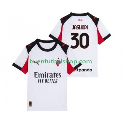 Camiseta de Fútbol AC Milan Ardon Jashari 30 2025-2026 Segunda Equipación Manga Corta Hombre