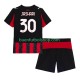 Camiseta de Fútbol AC Milan Ardon Jashari 30 2025-2026 Primera Equipación Manga Corta Niño