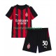 Camiseta de Fútbol AC Milan Ardon Jashari 30 2025-2026 Primera Equipación Manga Corta Niño