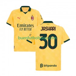 Camiseta de Fútbol AC Milan Ardon Jashari 30 2025-2026 Tercera Equipación Manga Corta Hombre