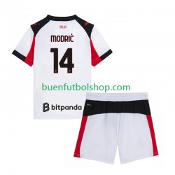 Camiseta de Fútbol AC Milan Luca Modric 14 2025-2026 Segunda Equipación Manga Corta Hombre