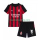 Camiseta de Fútbol AC Milan Rafael Leao 10 2025-2026 Primera Equipación Manga Corta Niño