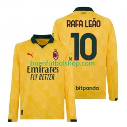 Camiseta de Fútbol AC Milan Rafael Leao 10 2025-2026 Tercera Equipación Manga Larga Hombre