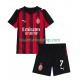 Camiseta de Fútbol AC Milan Santiago Gimenez 7 2025-2026 Primera Equipación Manga Corta Niño