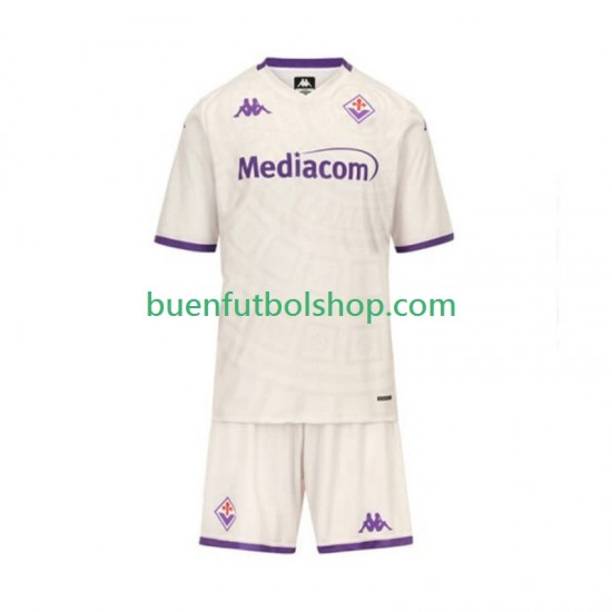 Camiseta de Fútbol ACF Fiorentina 2025-2026 Segunda Equipación Manga Corta Niño