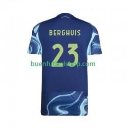 Camiseta de Fútbol AFC Ajax Steven Berghuis 23 2025-2026 Segunda Equipación Manga Corta Hombre