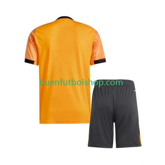 Camiseta de Fútbol AS Roma 2025-2026 Segunda Equipación Manga Corta Niño