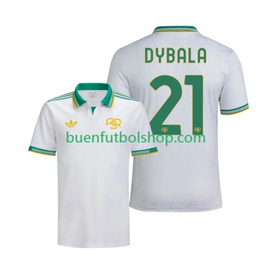 Camiseta de Fútbol AS Roma Dybala 21 2025-2026 Tercera Equipación Manga Corta Hombre