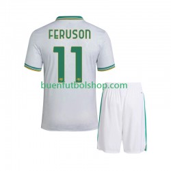 Camiseta de Fútbol AS Roma Evan Ferguson 11 2025-2026 Tercera Equipación Manga Corta Niño