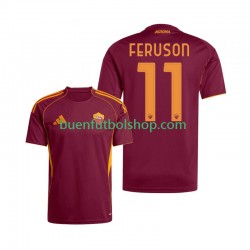Camiseta de Fútbol AS Roma Evan Ferguson 11 2025-2026 Primera Equipación Manga Corta Hombre