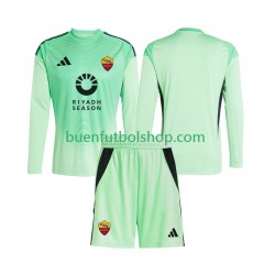 Camiseta de Fútbol AS Roma Portero 2025-2026 Segunda Equipación Cuarta Equipación Manga Larga Niño Camiseta de Fútbol AS Roma Portero 2025-2026 Segunda Equipación Cuarta Equipación Manga Larga Niño