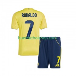 Camiseta de Fútbol Al Nassr Cristiano Ronaldo 7 2025-2026 Primera Equipación Manga Corta Niño