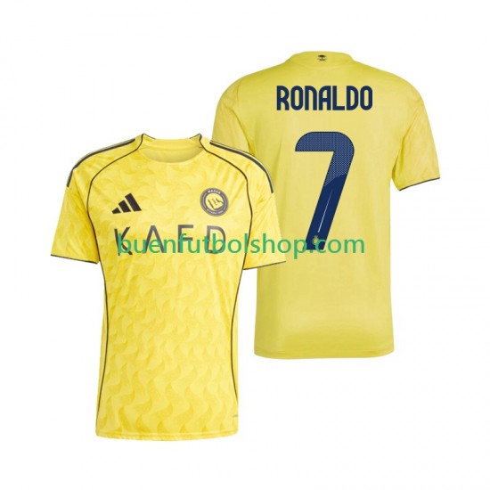 Camiseta de Fútbol Al Nassr Cristiano Ronaldo 7 2025-2026 Primera Equipación Manga Corta Hombre