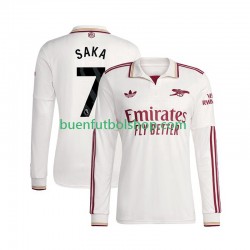 Camiseta de Fútbol Arsenal Bukayo Saka 7 2025-2026 Tercera Equipación Manga Larga Hombre