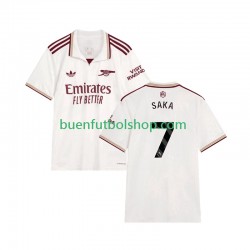 Camiseta de Fútbol Arsenal Bukayo Saka 7 2025-2026 Tercera Equipación Manga Corta Hombre