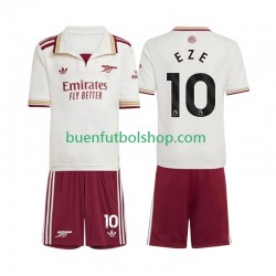 Camiseta de Fútbol Arsenal Eberechi Eze 10 2025-2026 Tercera Equipación Manga Corta Niño