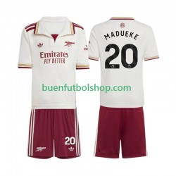 Camiseta de Fútbol Arsenal Noni Madueke 20 2025-2026 Tercera Equipación Manga Corta Niño