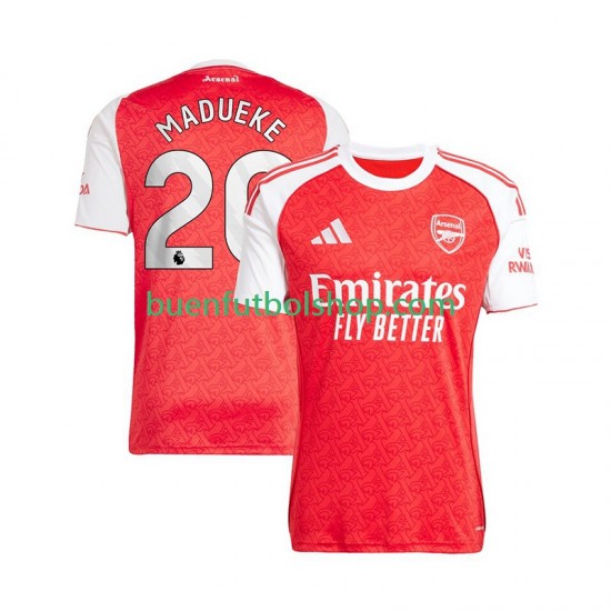 Camiseta de Fútbol Arsenal Noni Madueke 20 2025-2026 Primera Equipación Manga Corta Hombre