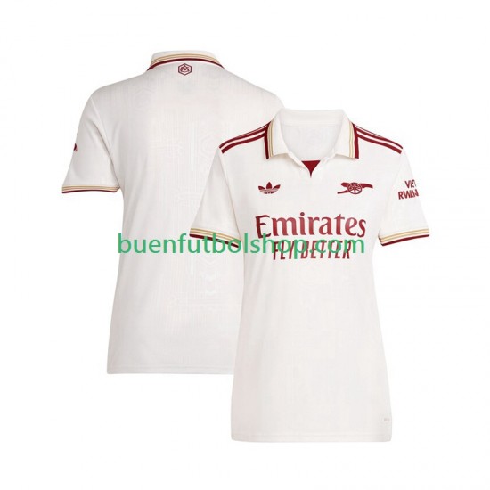 Camiseta de Fútbol Arsenal 2025-2026 Tercera Equipación Manga Corta para Mujer