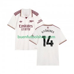 Camiseta de Fútbol Arsenal Viktor Gyokeres 14 2025-2026 Tercera Equipación Manga Corta Hombre