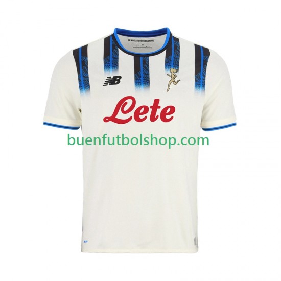 Camiseta de Fútbol Atalanta 2025-2026 Segunda Equipación Manga Corta Hombre