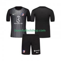 Camiseta de Fútbol Atlético Madrid Portero 2025-2026 Segunda Equipación Manga Corta Niño