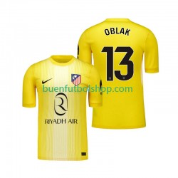 Camiseta de Fútbol Atlético Madrid Portero Jan Oblak 13 2025-2026 Primera Equipación Manga Corta Hombre