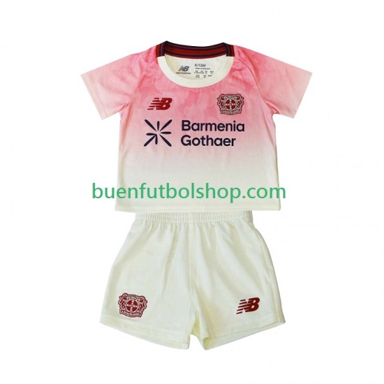 Camiseta de Fútbol Bayer 04 Leverkusen 2025-2026 Segunda Equipación Manga Corta Niño