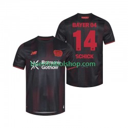 Camiseta de Fútbol Bayer 04 Leverkusen Patrik Schick 14 2025-2026 Primera Equipación Manga Corta Hombre