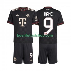 Camiseta de Fútbol Bayern de Múnich Harry Kane 9 2025-2026 Tercera Equipación Manga Corta Niño