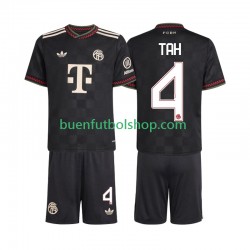 Camiseta de Fútbol Bayern de Múnich Jonathan Tah 4 2025-2026 Tercera Equipación Manga Corta Niño
